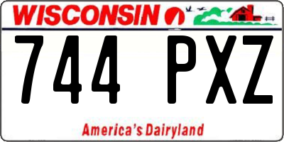 WI license plate 744PXZ