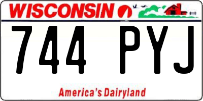 WI license plate 744PYJ