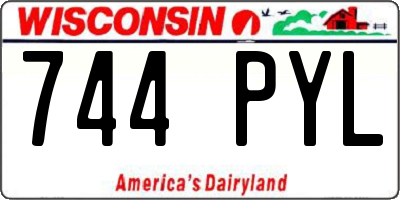 WI license plate 744PYL