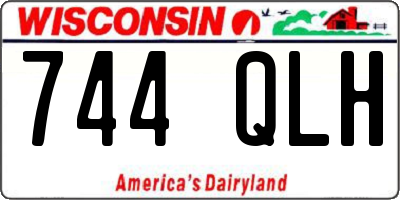 WI license plate 744QLH