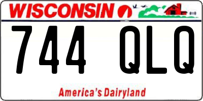 WI license plate 744QLQ