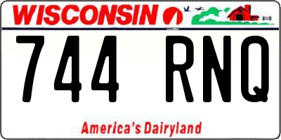 WI license plate 744RNQ