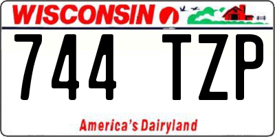 WI license plate 744TZP