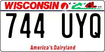 WI license plate 744UYQ