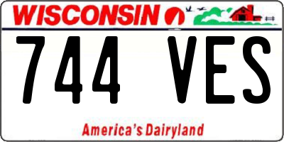 WI license plate 744VES