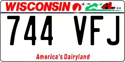WI license plate 744VFJ