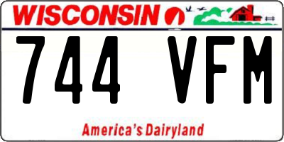 WI license plate 744VFM