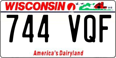 WI license plate 744VQF