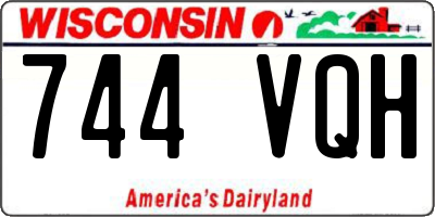 WI license plate 744VQH