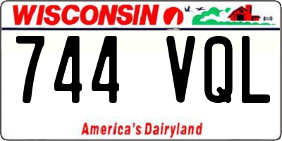 WI license plate 744VQL