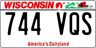 WI license plate 744VQS