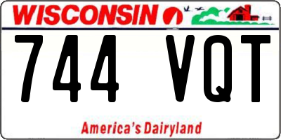 WI license plate 744VQT