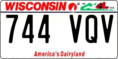 WI license plate 744VQV