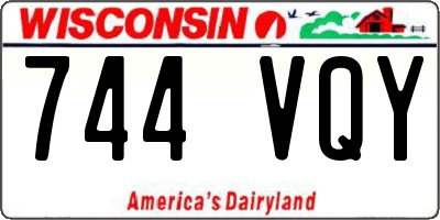 WI license plate 744VQY