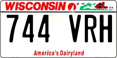 WI license plate 744VRH