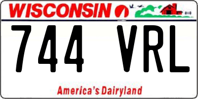 WI license plate 744VRL