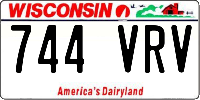 WI license plate 744VRV