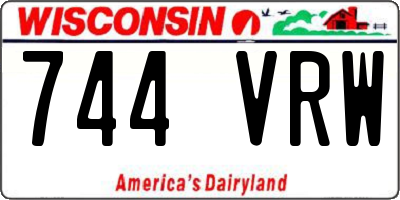WI license plate 744VRW