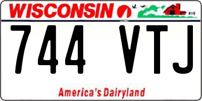WI license plate 744VTJ