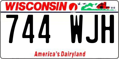 WI license plate 744WJH