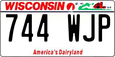 WI license plate 744WJP