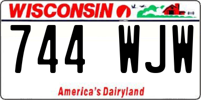WI license plate 744WJW