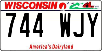 WI license plate 744WJY
