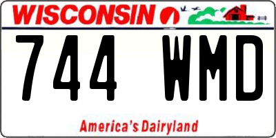 WI license plate 744WMD
