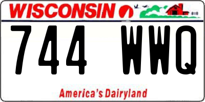 WI license plate 744WWQ