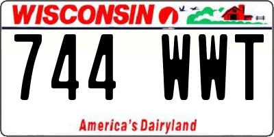 WI license plate 744WWT