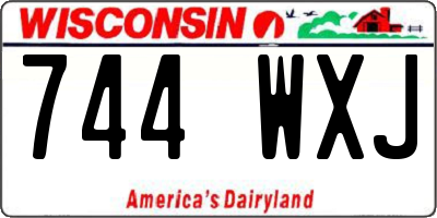 WI license plate 744WXJ