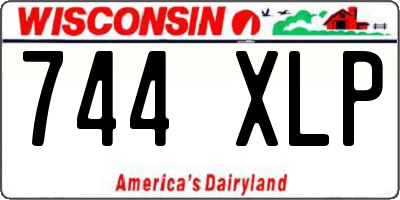 WI license plate 744XLP