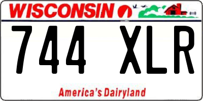 WI license plate 744XLR