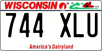 WI license plate 744XLU