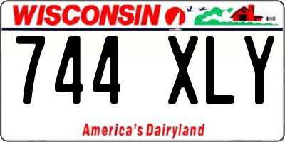 WI license plate 744XLY