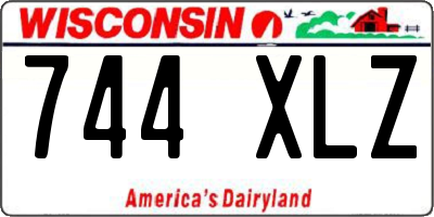 WI license plate 744XLZ