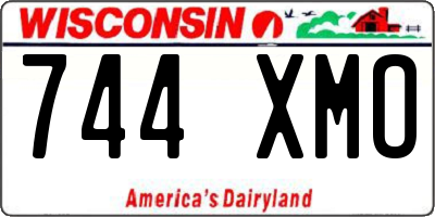 WI license plate 744XMO