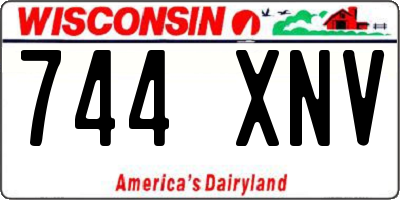 WI license plate 744XNV