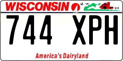 WI license plate 744XPH