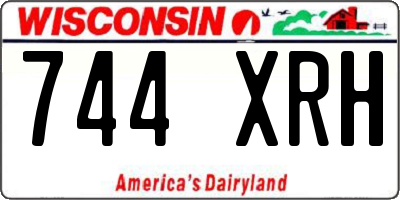 WI license plate 744XRH
