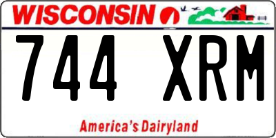 WI license plate 744XRM