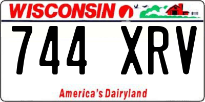 WI license plate 744XRV