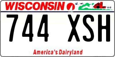 WI license plate 744XSH