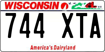 WI license plate 744XTA
