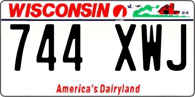 WI license plate 744XWJ