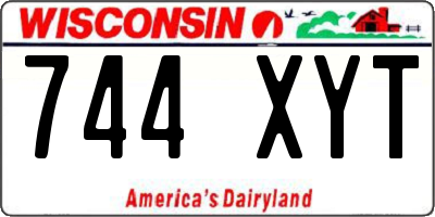 WI license plate 744XYT