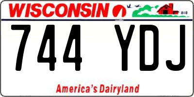 WI license plate 744YDJ