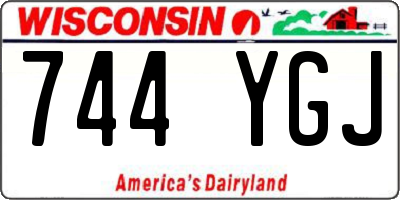 WI license plate 744YGJ