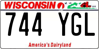 WI license plate 744YGL