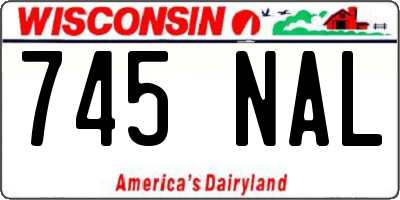 WI license plate 745NAL